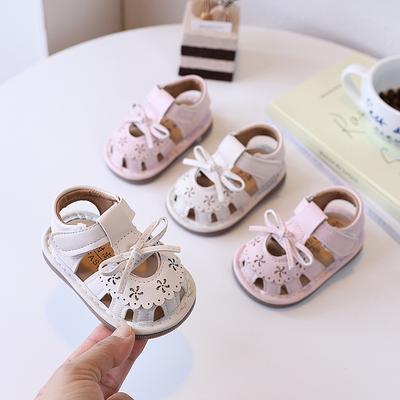 Bolsa para Bebé Niña Sandalias de Cabeza Verano Llamadas Zapatos 0-1-2 Años Suela Suave Lindos Zapatos de Bebé Zapatos de Princesa para Niños