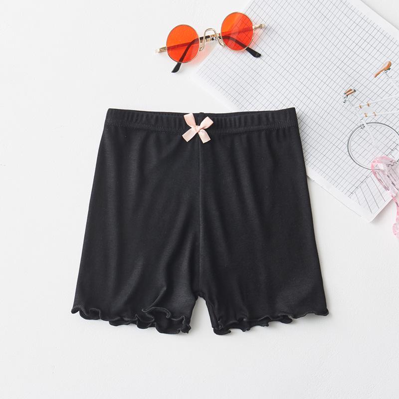 

Модальные защитные шорты от просвечивания для девочек - Легкое летнее нижнее белье 120 cm чёрный