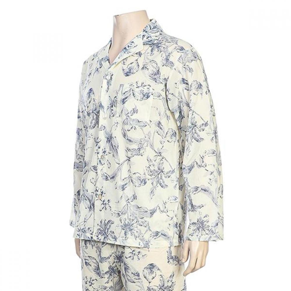 BARBARA Men S 100  aSacotton Print Pajama Amp4594b