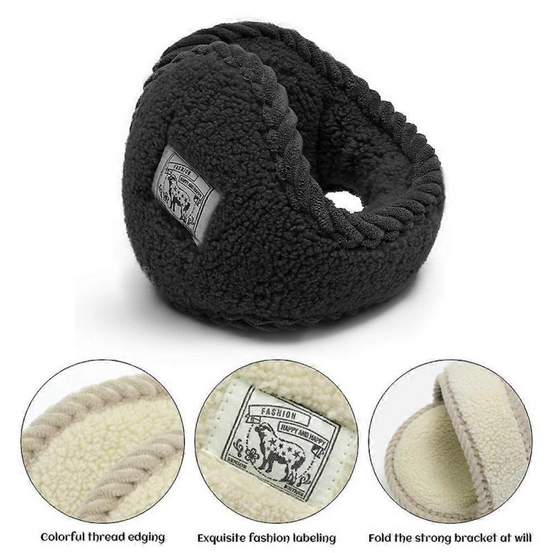 Winter Fleece Ear Warmers Foldable Earmuffs for Women Outdoor Skiing Running Cycling