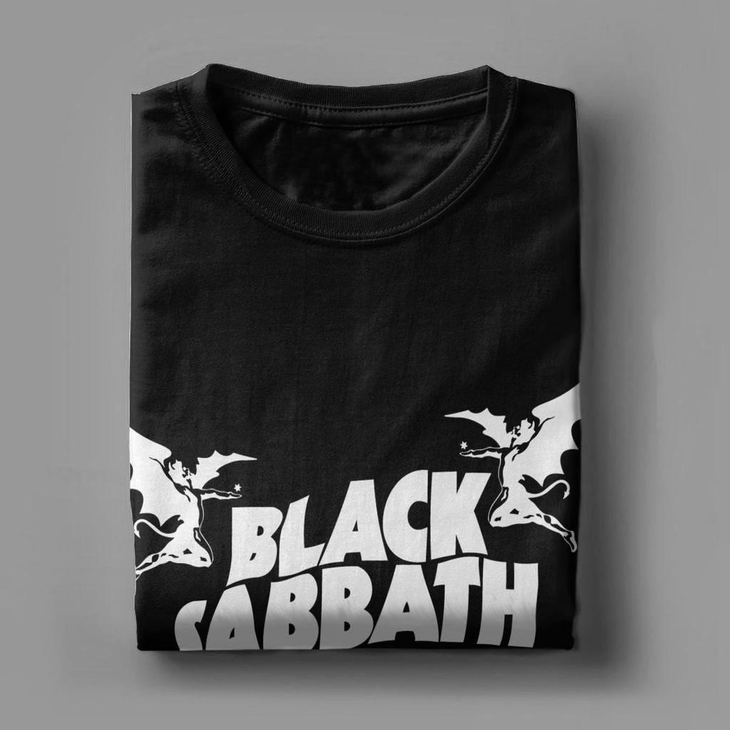 Blacks Sabbaths Men T Shirts Novelty Tee Shirt Short Sleeve Crew Neck T-Shirts Pure Cotton Gift Idea Clothes