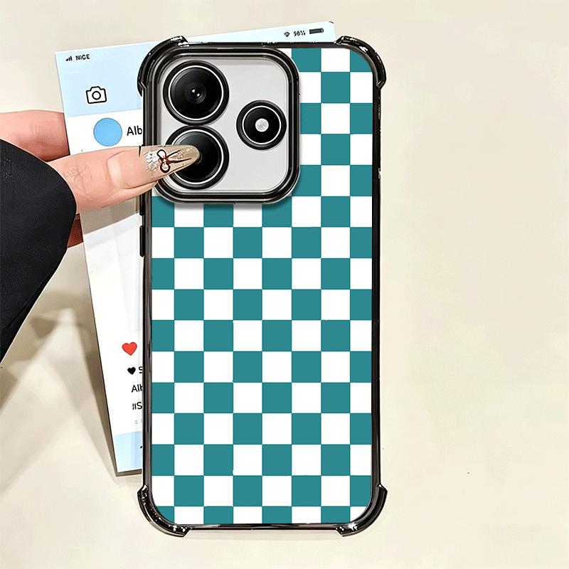 Retro Classic Chess Board Grid Soft Phone Case For Xiaomi Poco X7 X8 Pro Max X6 X5 X3 F8 Ultra F7 M8 M7 M5S Redmi 15C 15A 15 14C