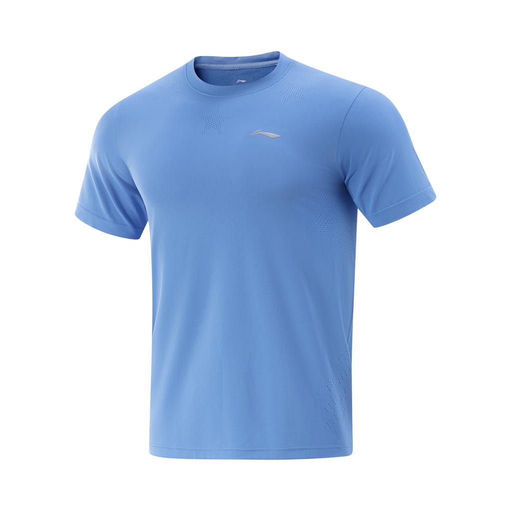 Li Ning Table Tennis Series Quick-Dry Summer Short Sleeve T-Shirt Running Fitness Training Shorts Casual Sports Suit Unisex Sportswear AATV071-3