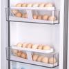 Double Layer Rolling Egg Dispenser Home Refrigerator Large Capacity Egg Storage Box Automatic Scrolling Egg Holder Kitchen Tools