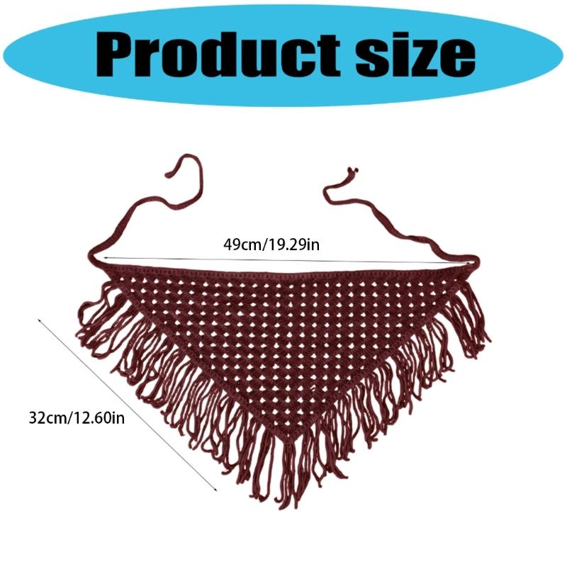Breathable Hollow Knit Triangled Scarf For Layering Lightweight Multipurpose Shawl For Women Men And Kids