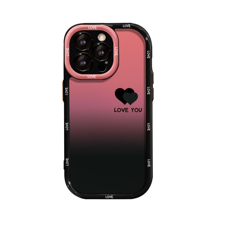 Gradual change of love applies to Apple 11promax mobile phone case 11 acrylic 11 fine hole all-inclusive anti-drop 11 sense 1/1