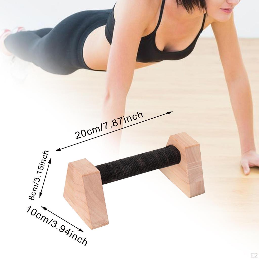 2 Bar Stands for Men, Upper Body Strength Training, Wooden Planks, Blocks To Do Home Gym