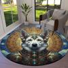 AnimalSorcerer Round Area Rug,Carpet Rug for Living Room Bedroom Sofa Playroom Decor,Non Slip Floor Mat