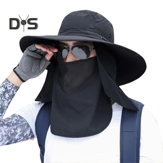 

Унисекс шляпа от солнца со съемной передней крышкой, защита лица, шеи, солнцезащитный крем, солнцезащитный крем с длинными полями, кепка с длинными полями, кепка для рыбалки на открытом воздухе, езды на велосипеде, садоводства, кемпинга чёрный