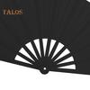 2Pcs Solid Color Folding Fan Kung Fu Stage Dance Performance Large Handheld Fan Portable Lightweight Summer Cooling Fan Decoration Party Accessories