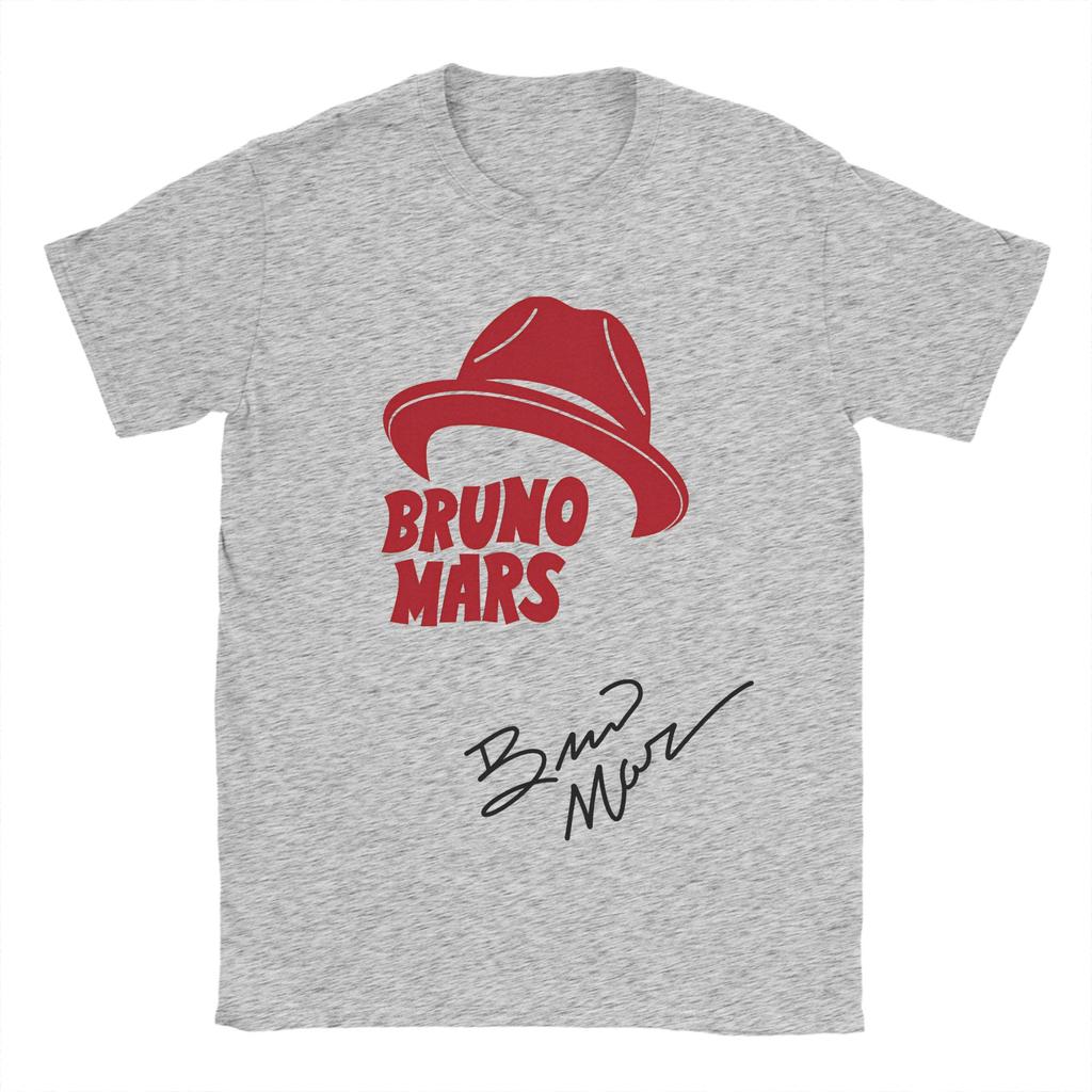 Bruno Mars The Romantic Tour 2026 100 Cotton TShirt For Men Summer Vintage TShirts ONeck Hippie Tees Oversized Wholesale Tops