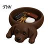 Functional Art for Balcony 3D Printed Labrador Dog Storage Tray, Cute Puppy Key Holder Decor, Creative Home Decor Ornament Shaped Catchall Bowl