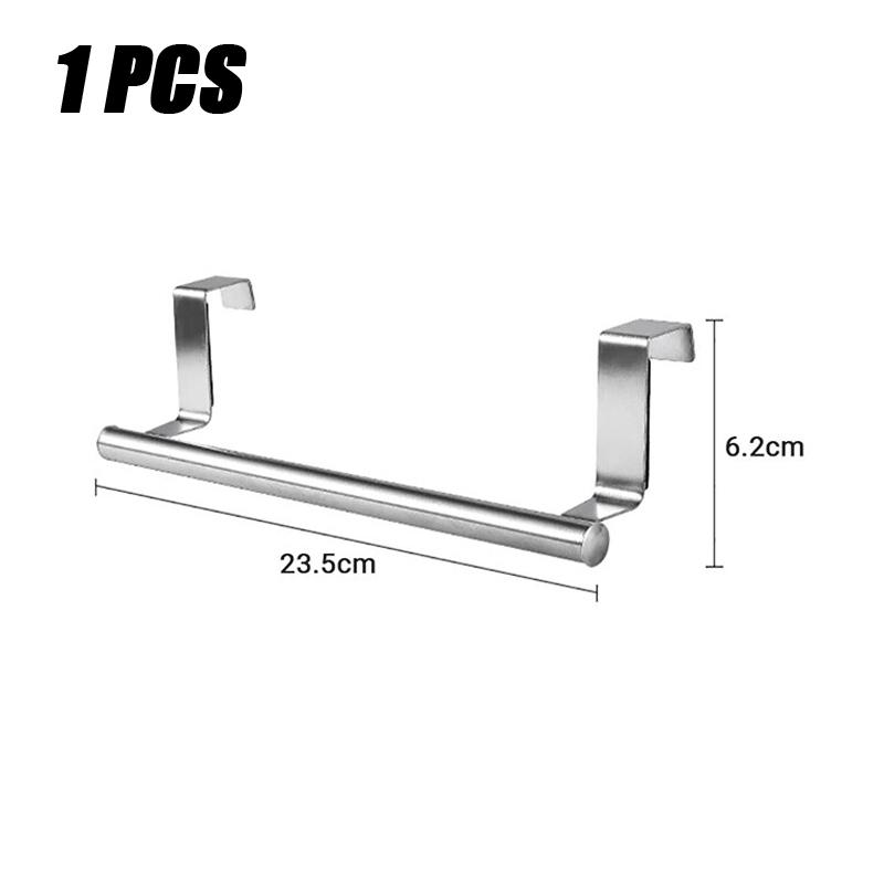 

1/2 PCS Stainless Steel Towel Bar Cabinet Door Towel Hanging Bar Stainless Steel Bathroom Kitchen Cabinet Door Towel Wipe Rack