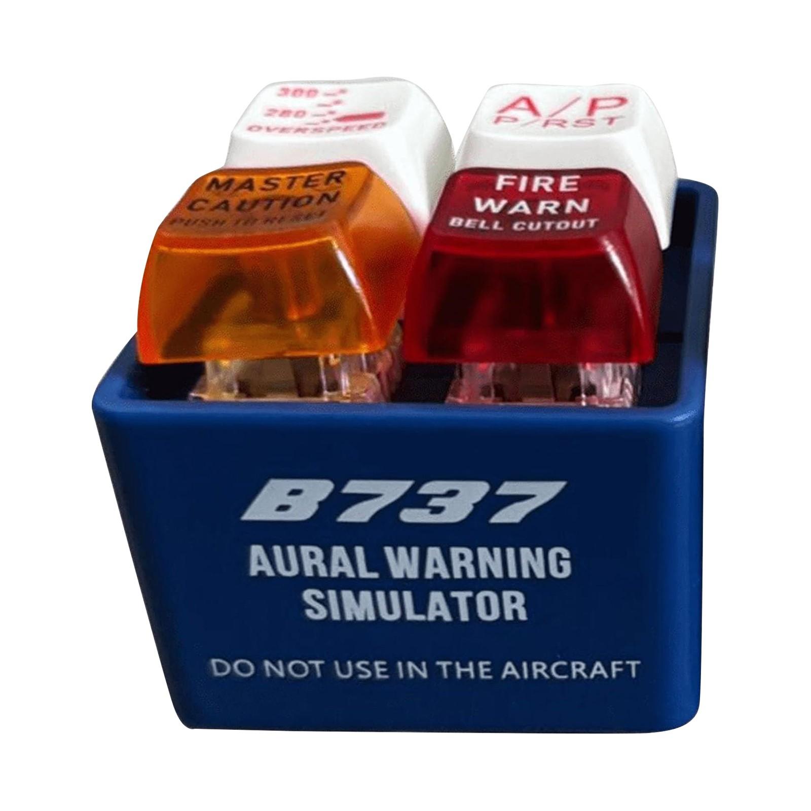 

Брелок-сигнализация EGPWS Звуковой симулятор, Кнопка безопасности авиационной кабины, Брелоки аварийной сигнализации One Size синий