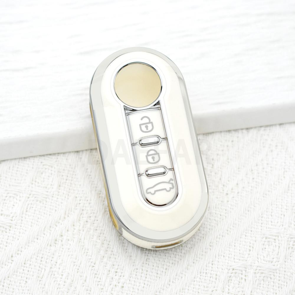 Auto Shell Case Fob for Fiat 500 Panda Punto Bravo Doblo Peugeot Boxer Citroen Relay Fiat Ducato Lancia Musa TPU Car Key Cover