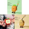 Cute Cartoon Vegetable Silicone Coin Purse With Keychain For Kids And Daily Use