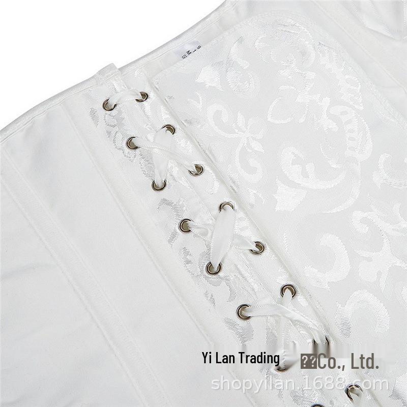 Jacquard Laceless Bridal Bustier: European & American Sexy Multicolor Plus Size Corset for Halloween & Parties