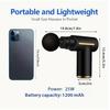 Xiaomi 1pc Powerful Cordless Massage Gun with LED Display - Deep Tissue Muscle Relaxer, 4 Interchangeable Heads,1200mAh Lithium Battery