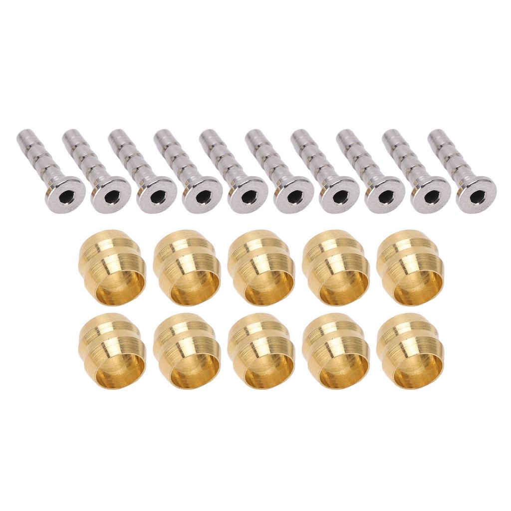 10 Zestawów Igieł Oliwnych do Roweru Zestaw Głowic Oliwnych Odporność na Korozję Igła Oliwna do Przewodów Rowerowych