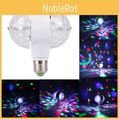 Vibrant E27 6w Double-headed Led Ball Stage Rgb Light Bulb Ideal For Dance Floors