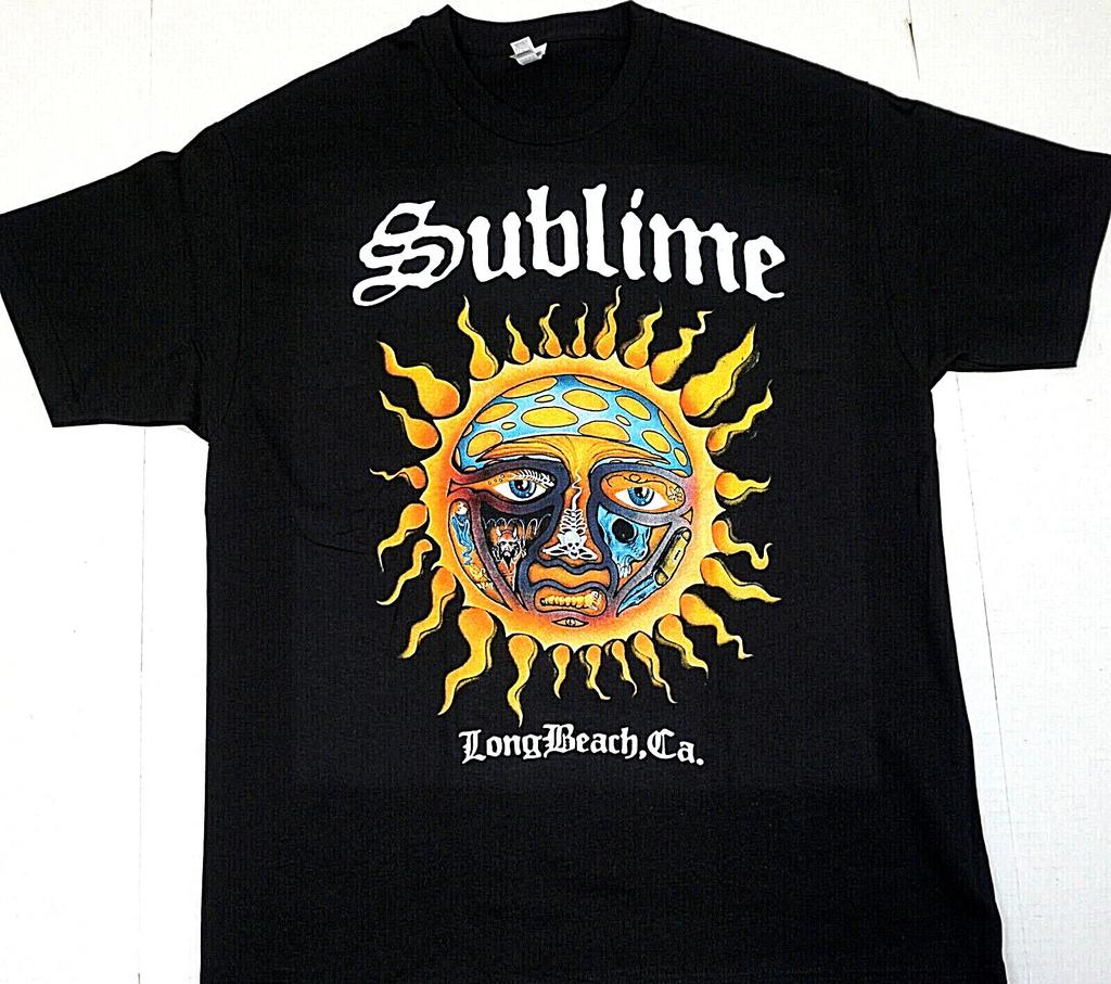 SUBLIME T-shirt LBC Ska Punk Long Beach Cali Tee Men's Black 100% Cotton New