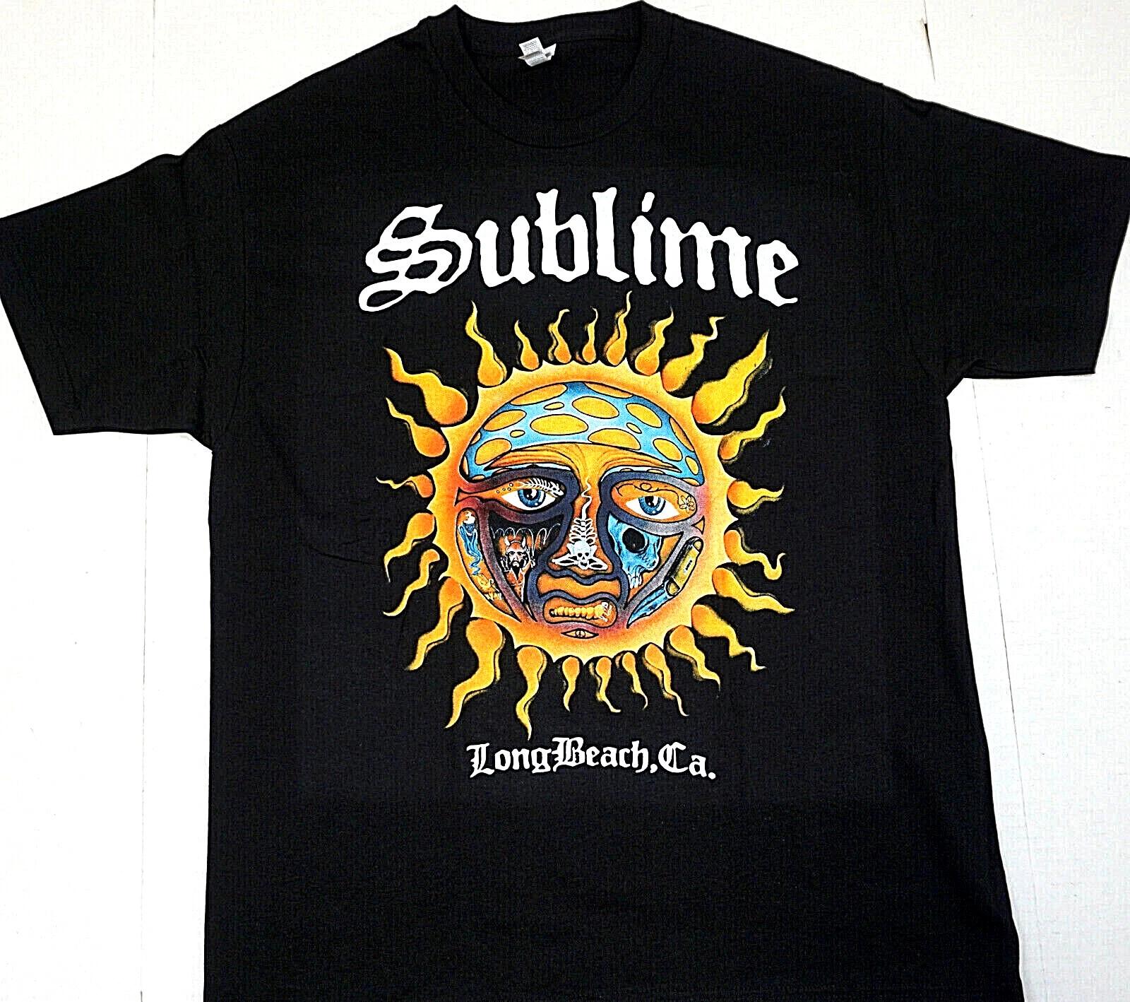 SUBLIME T-shirt LBC Ska Punk Long Beach Cali Tee Men s Black 100% Cotton New XL