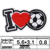 Cartoon Fußball-Weltmeisterschaft Bügelbild-Set - Abzeichen & Emblem Aufkleber