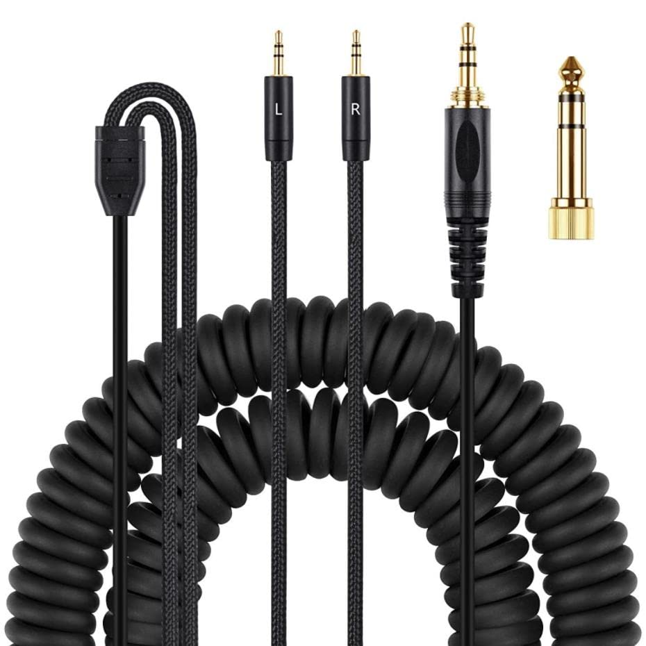 

Twaxl Replacement Audio Upgrade HIFI Cable for Denon 7200 D600 D9200 5200 to with AH-D7100 (Dual 3.5mm 3.5mm 6.3mm Adapter)