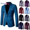 Cozy Up Pánska obleková bunda Slim Fit športový kabát Business Daily Blazer na jeden gombík