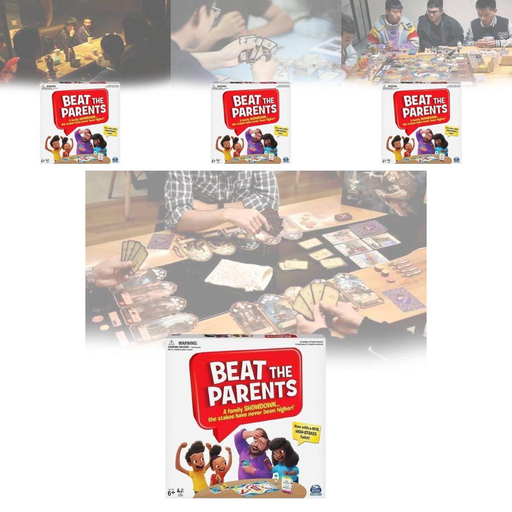 Fesselndes Spin Master Brettspiel Schlage deine Eltern Nur ein lustiges Kartenspiel-Erlebnis