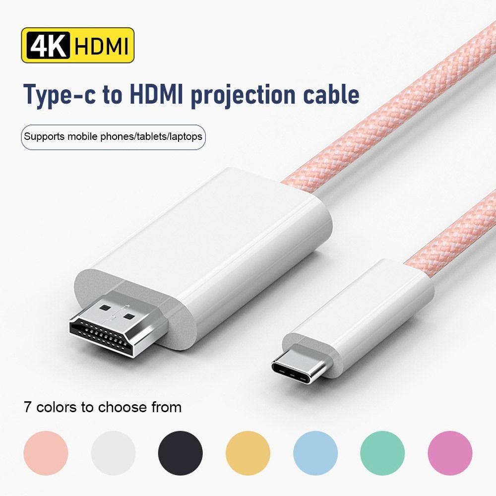 

Кабель-адаптер 4K@30Гц Аксессуары для видеошнура 1080p Type-C — HDMI