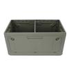 Camping Box Car Organizer PP Foldable Stackable Camping Storage Bin Trunk Organizer with Lid for Outdoor Picnic Green