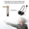 90 Degree 3.5mm Jack Plug Audio Adapter Stereo Audio Converter Right Angle Headphone Soldering Connector Headphone Adapter