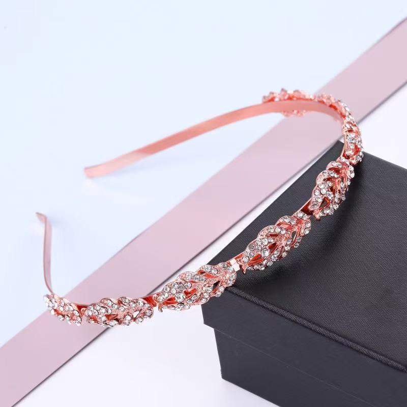 New Alloy Full Diamond Bridal Headband - European & American Christmas Hair Accessory