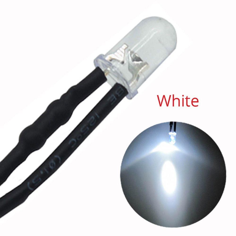 10 pcs DC 12V 5mm Light Emit Diode LED Wired