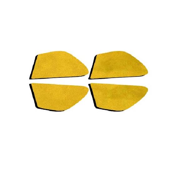Inner Door Bowl Sticker Cover Trim 4* For Hyundai Elantra - Yellow Suede