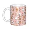 Panda And Brownie Coffee Mug DIY Personalized True Love BuBu DuDu Couple Ceramic Tea Milk Mug Cup
