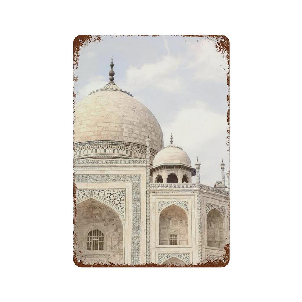 Islamische Beige Landschaft Kunst Poster Drucke Moschee Marokko Wand Metall Zeichen Böhmen Bild für Wohnzimmer Kaffee Bar