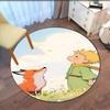 The Little Prince Printed Round Rug Carpet Chair Rug Area Rug Entryway Doormats,for Office Chair Living Room Bedroom Kitchen Room.