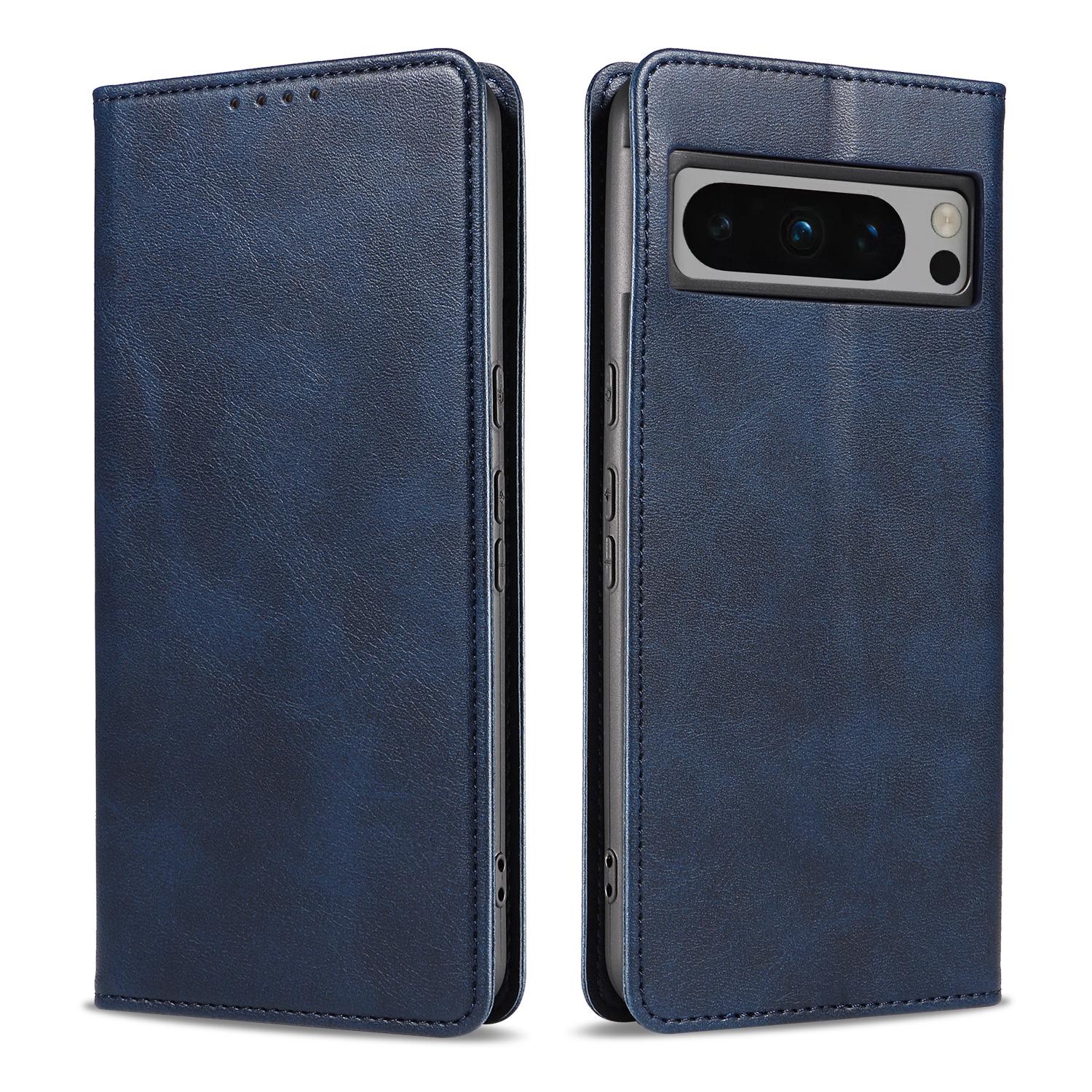 

Совместимый кожаный чехол для Pixel 8/8A, откидная крышка с телячьим узором для Pixel 7 Pixel 9/9 Pro