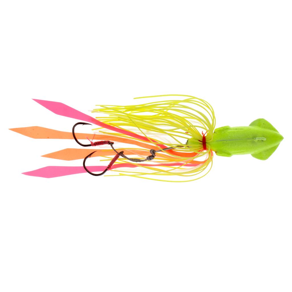 

72g/13.5cm Metal Fishing Lure Heavy Cover Jig Head Saltwater Jig Hooks жёлтый