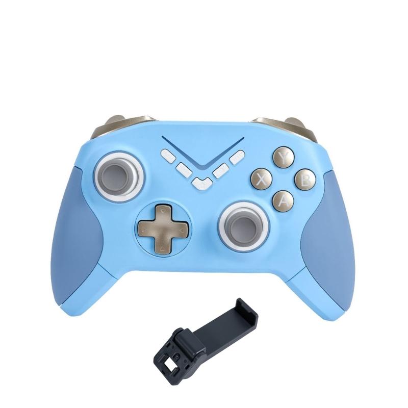 

Black Multiple Platform Gaming Controller for Switches PC Detachable Joysticks and Two Vibration синій