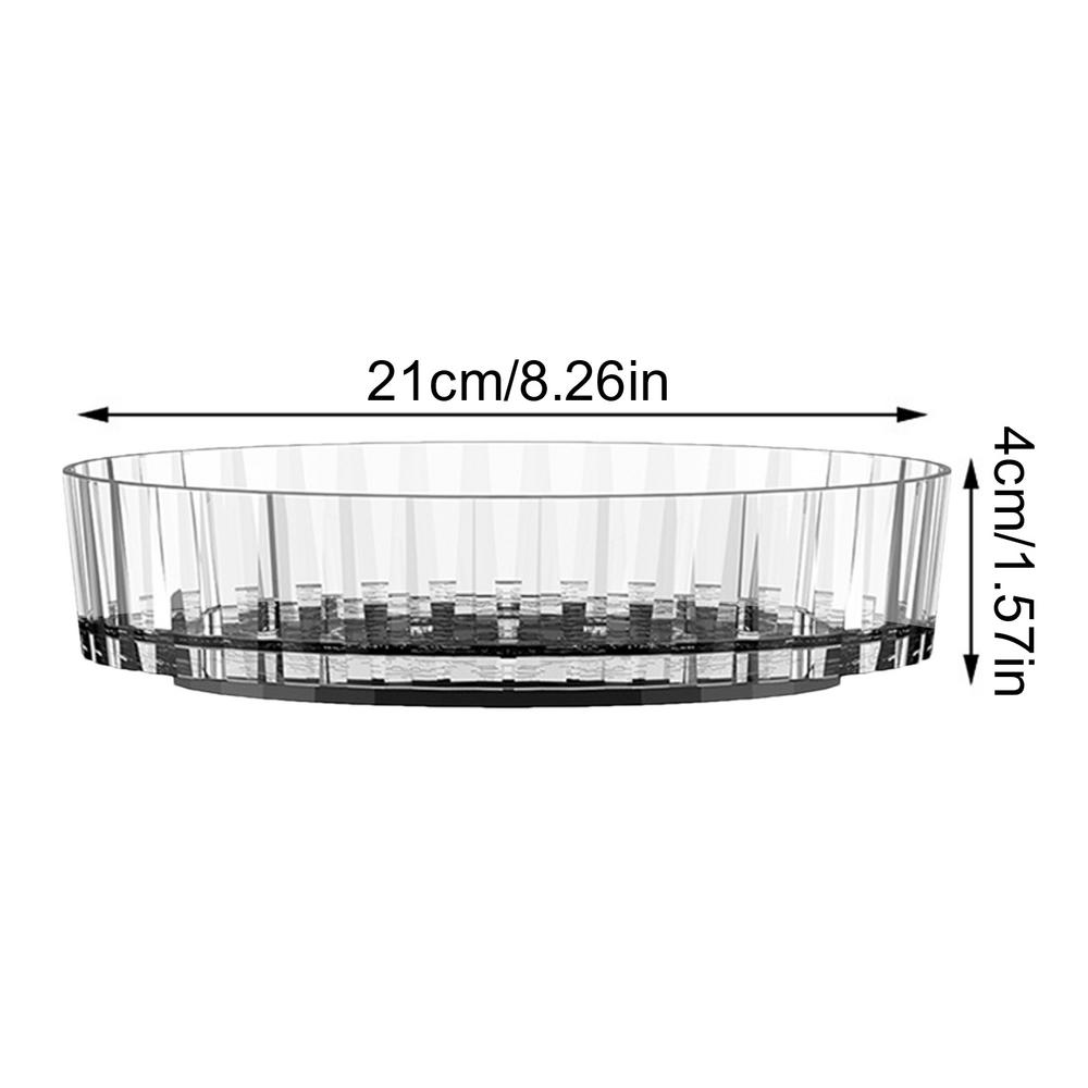 Fridge Organizer Rotating Tray 360 Degree Spinning Refrigerator Round Shelf Condiment Storage Racks For Cabinet Dining Table белый