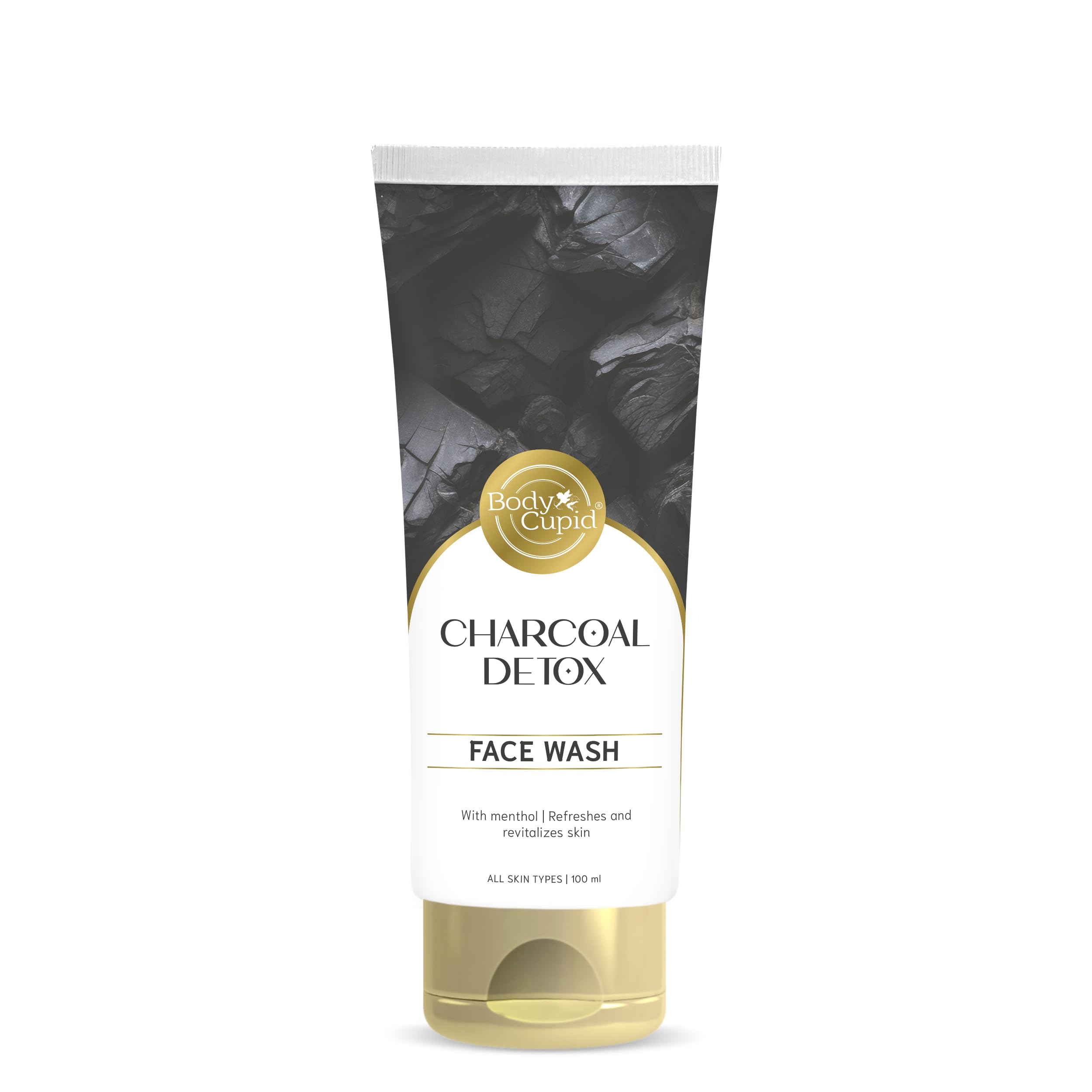 Body Cupid Charcoal Detox Face Wash | Deep Cleansing Face Wash with Activated Charcoal | Refreshing & Oil-Control Formula | 100ml