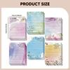 Floral Design Sticky Notes, Lined Lightweight, Removable, for Messages, Tasks Home