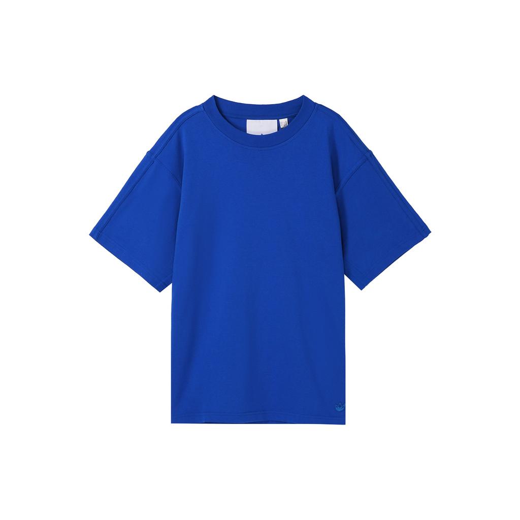 Adidas Originals Trefoil Pure Casual Round Neck Pullover Short Sleeve T-shirt Men Tops Blue HM5114