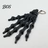 Cool Skeleton Hand Accessory Keychain, with Hanging Chain 3D Printed Ornament, Movable Gothic Ornament Joint Design Skull Palm Stress Relief