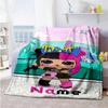Cool Girl Personalized Name Blanket Lightweight Personalized Blanket Durable Comfort Throw For Bedding Picnics Office Chair Bed All-Season Use