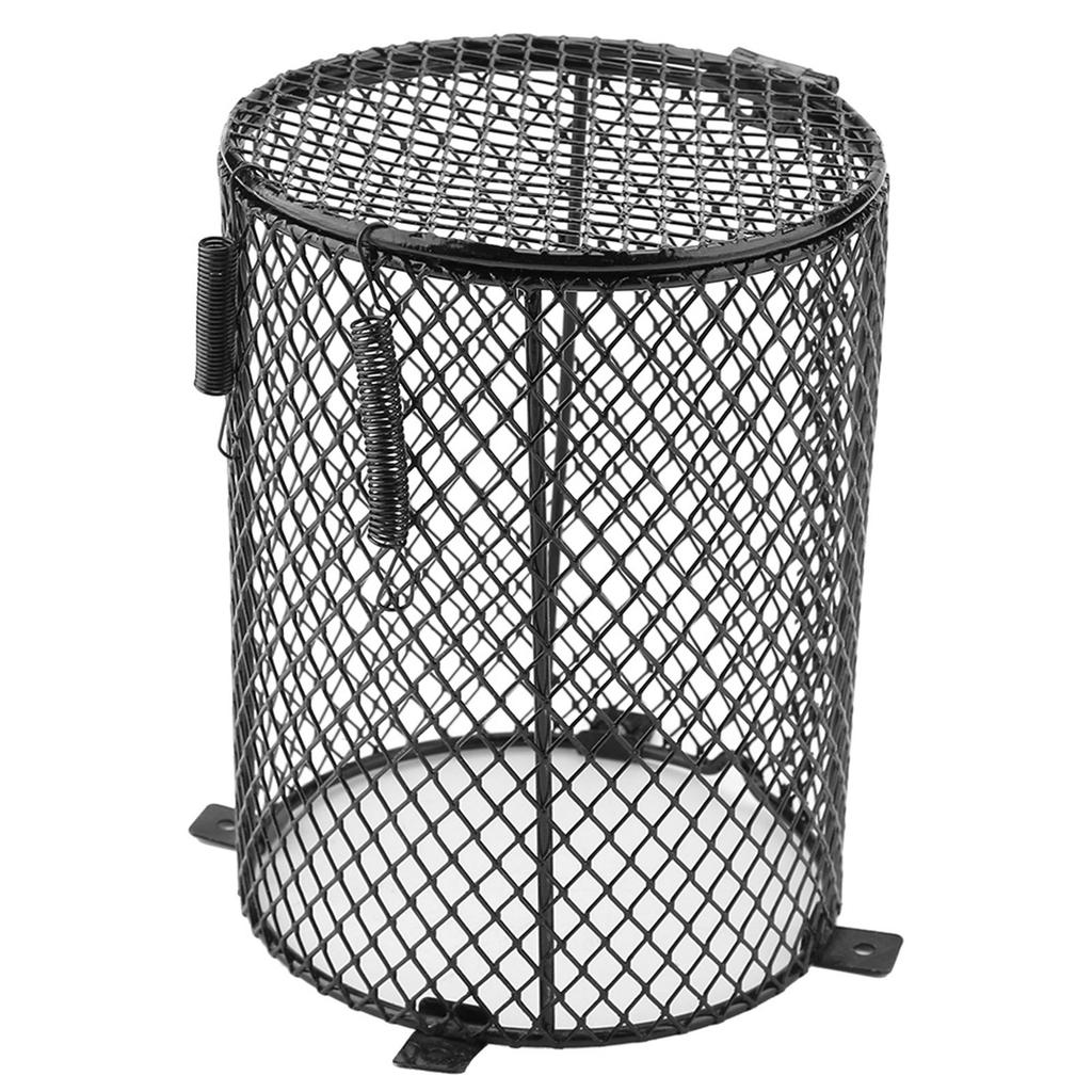 Pet Reptile Anti Scald Lamp Mesh Cover Day Night Ceramic Light Bulb Heating Lampshade