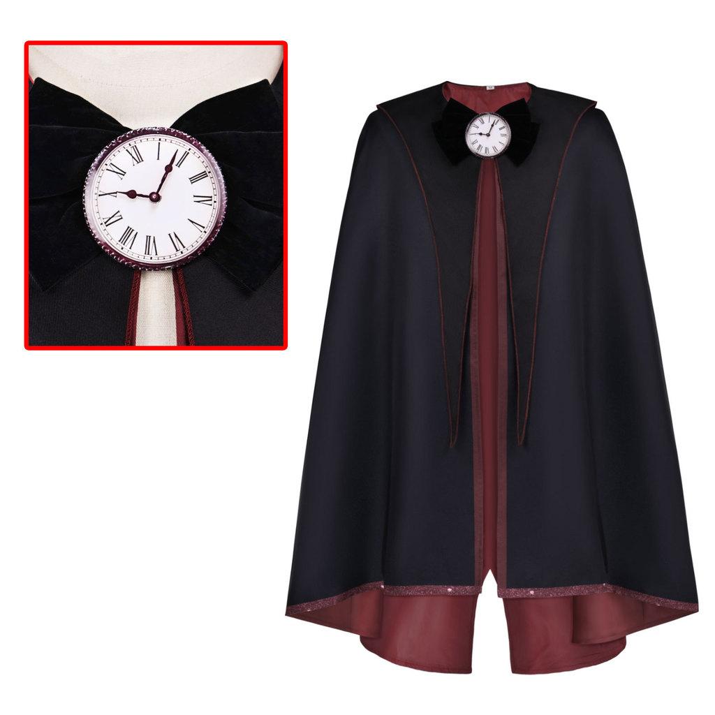 Gothic Vampire Wizard Cape With Breathable Polyester Material For Cosplay And Performance